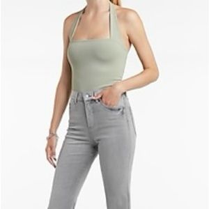 Express Body Contour High Compression Double Layer Halter Tank